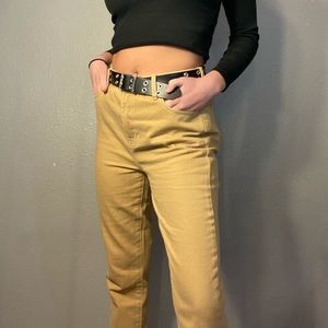 khaki skater pants